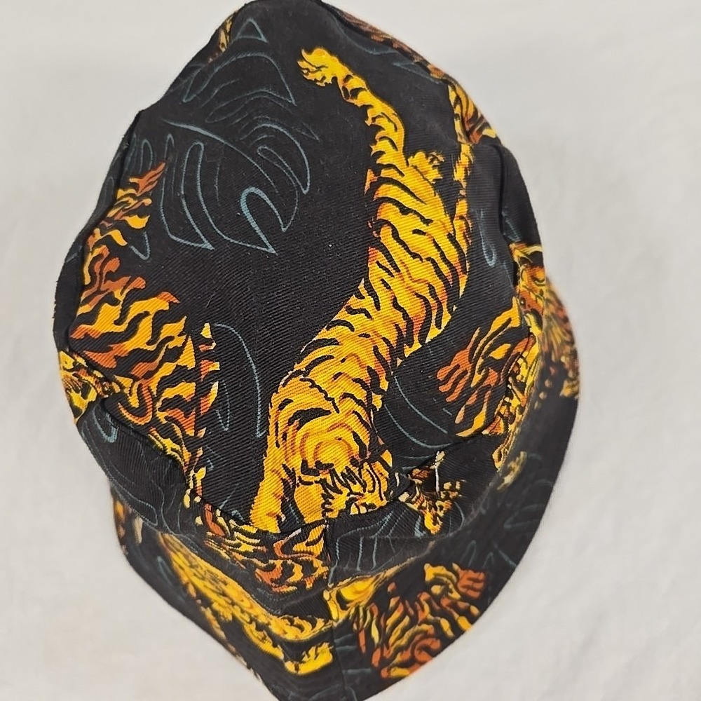 Ed Hardy Art For Life Tiger Bucket Hat Reversible Adult Size NWT - Picture 6 of 11